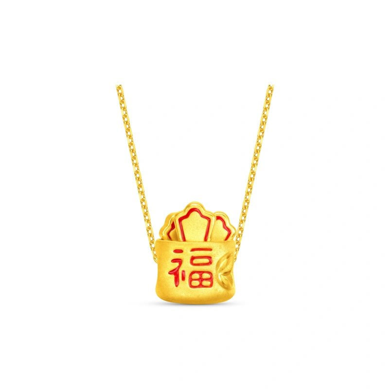 999 Gold charm
