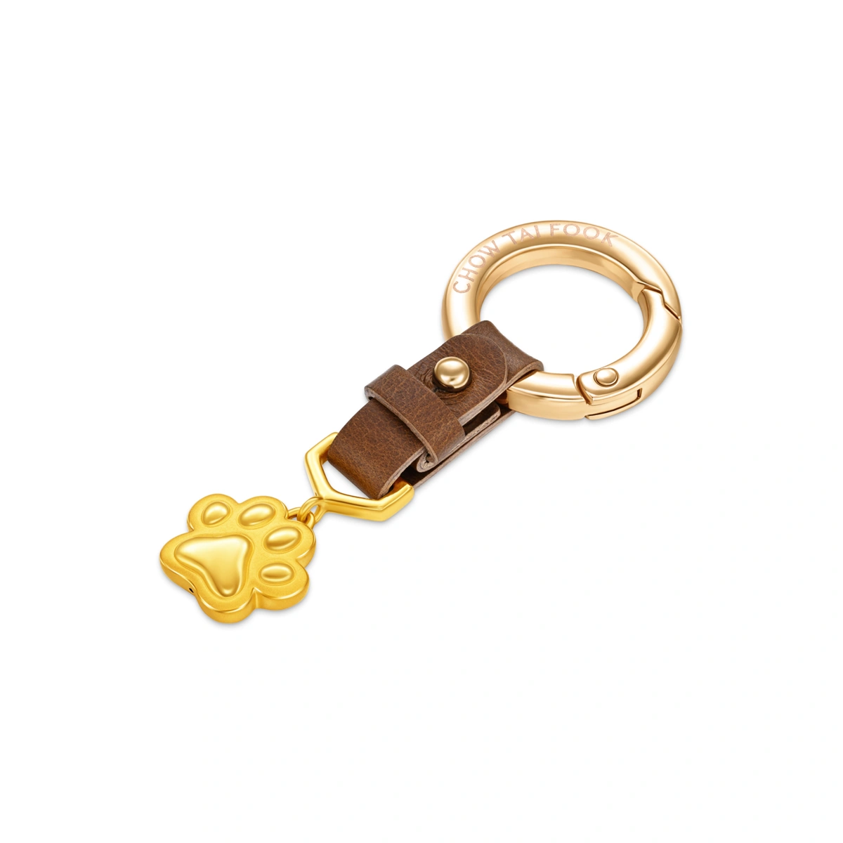 Dog Paw 999 Gold pendant