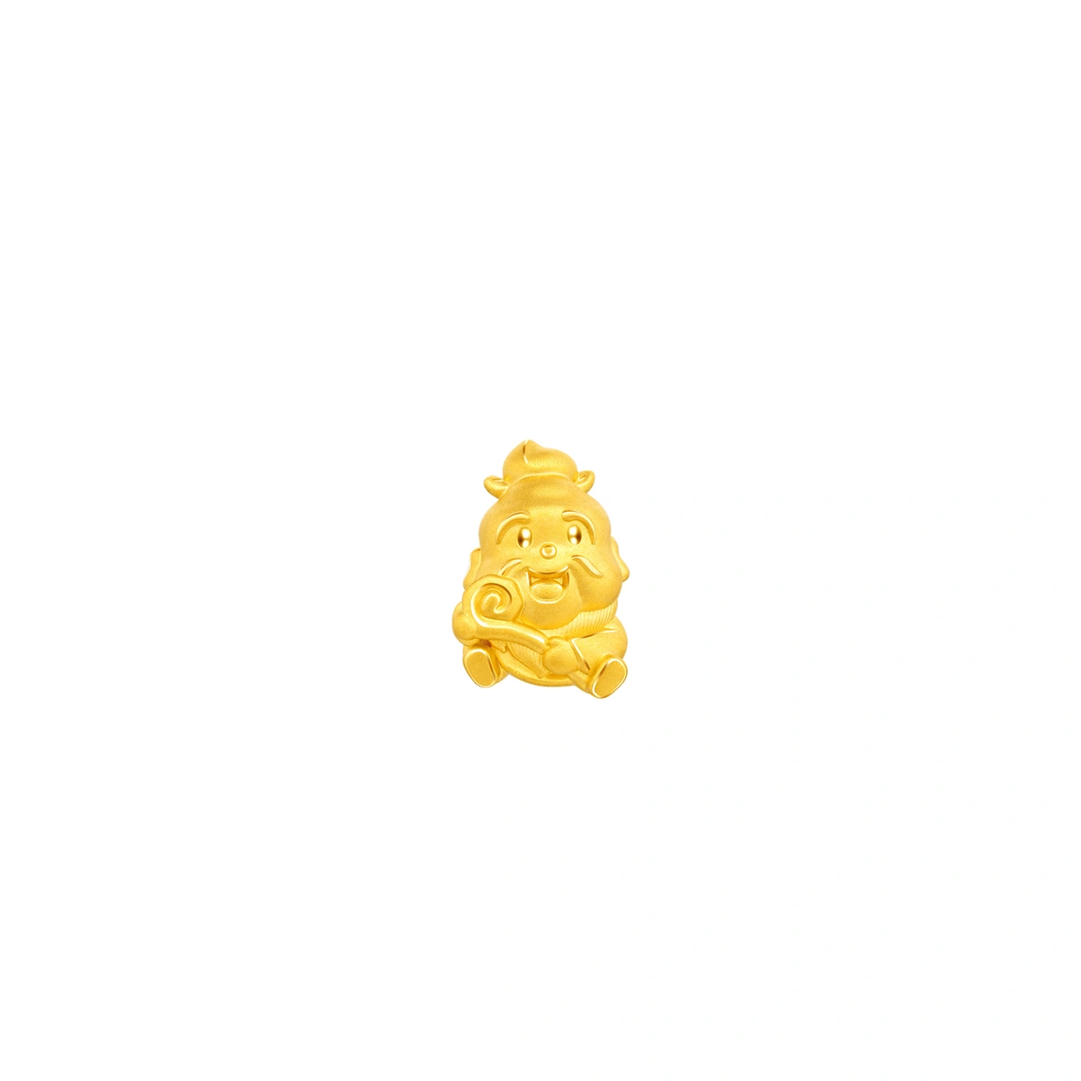 拐杖壽神999足金工藝精品串飾