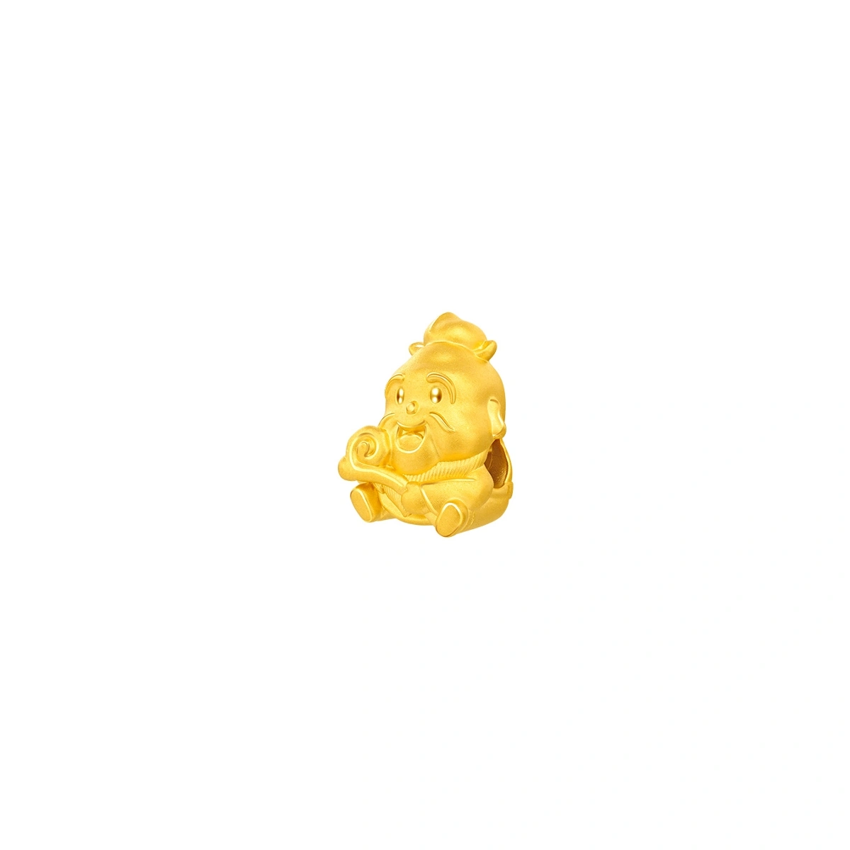 拐杖壽神999足金工藝精品串飾