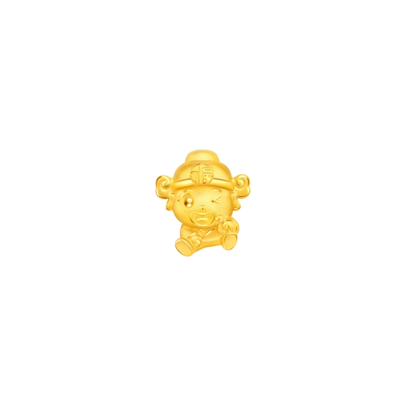 God of Fortune 999 Gold charm