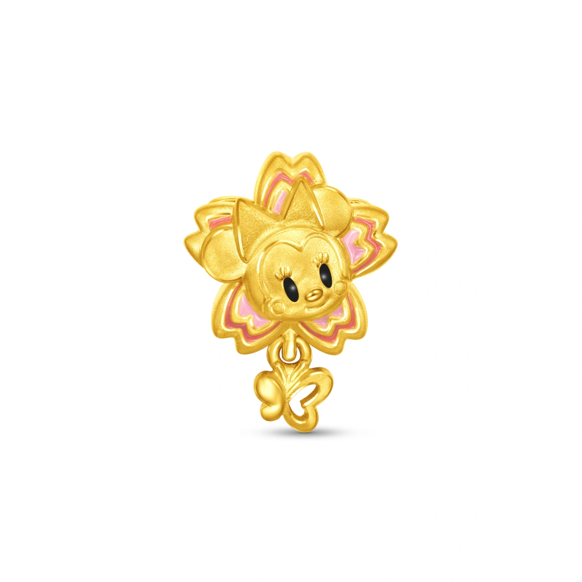 櫻花主題 - 米妮老鼠999足金工藝精品串飾