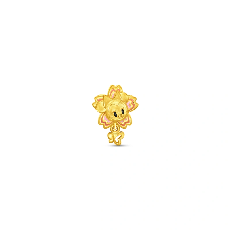 Cherry Blossoms Collection - Minnie Mouse 999 Gold charm