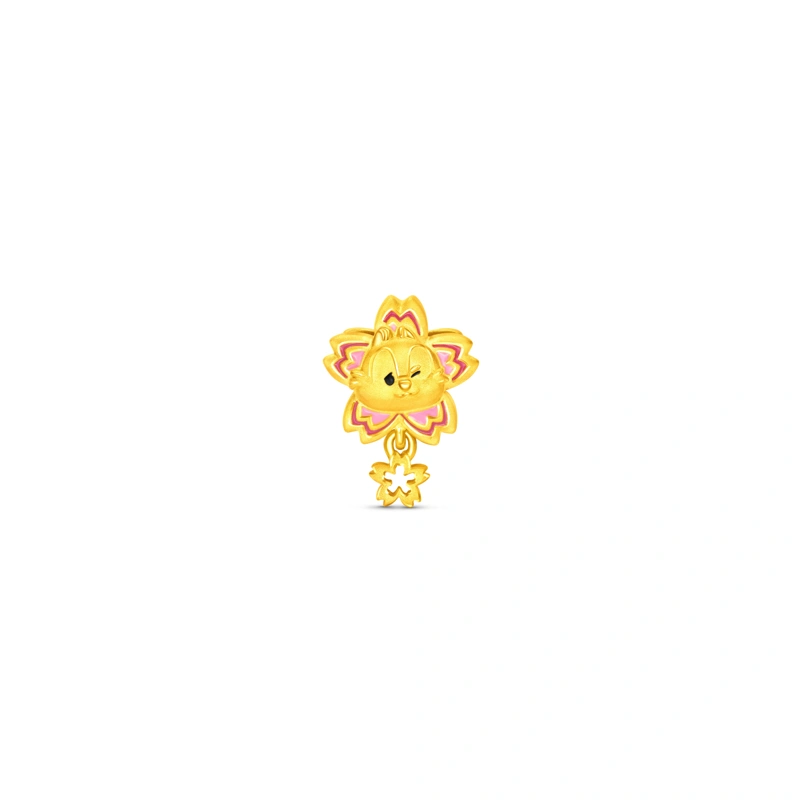 Cherry Blossoms Collection - Chip 999 Gold charm