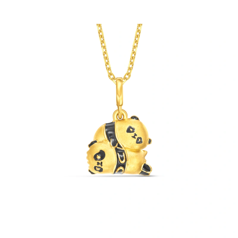 「家姐細佬」999足金工藝精品吊墜