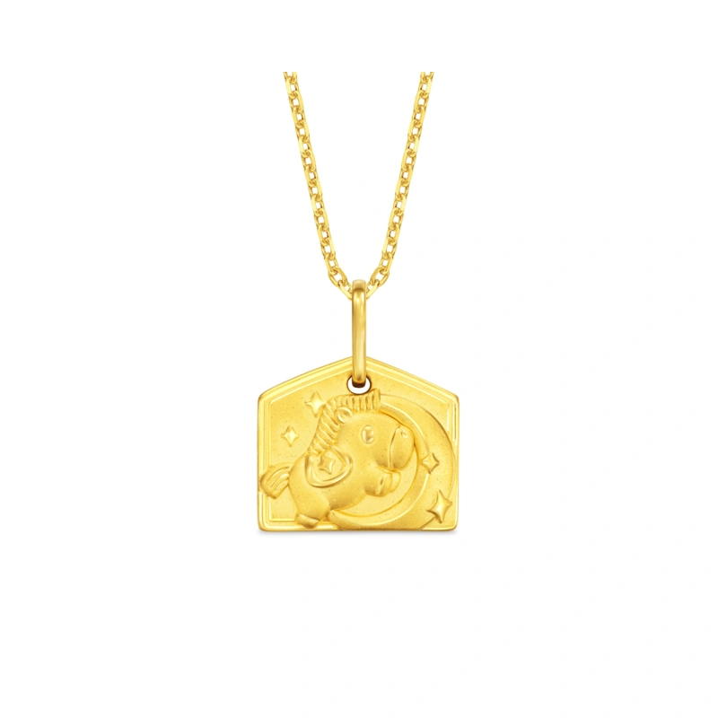 祈願成真繪馬999足金工藝精品吊墜