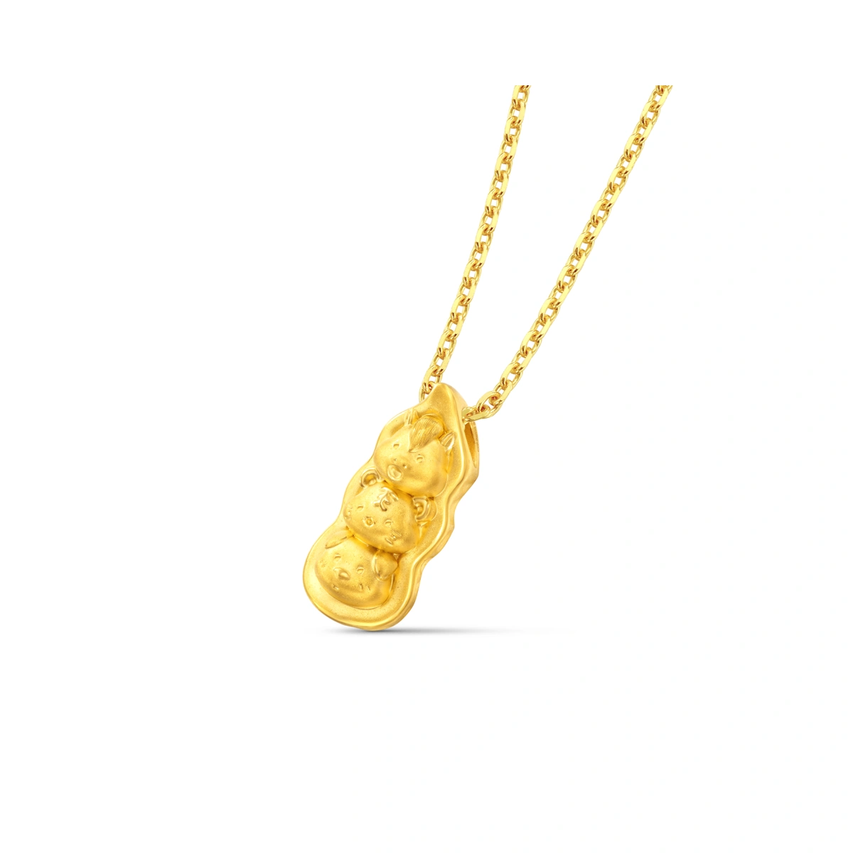 Horse Tiger and Dog 999 Gold charm