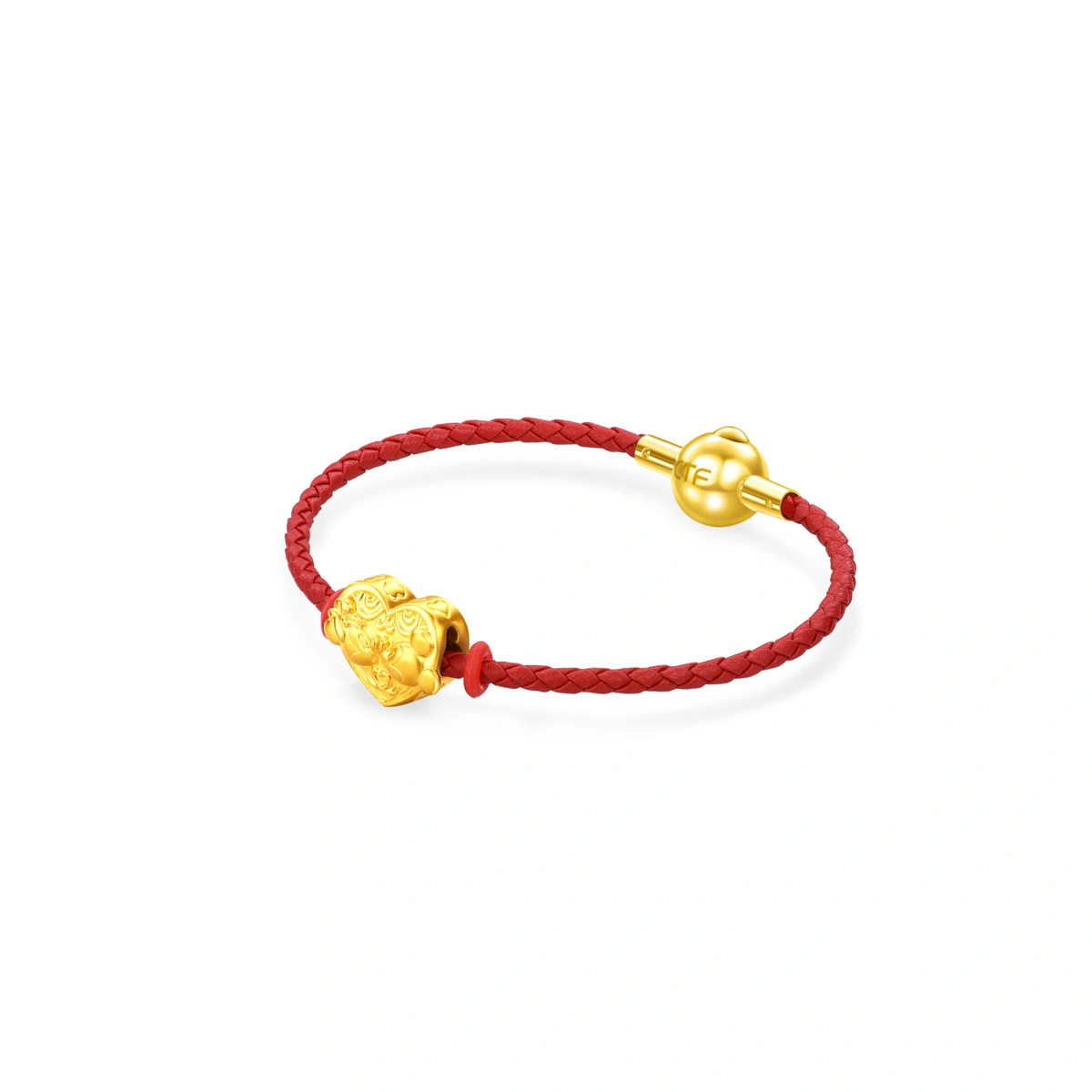 米奇與米妮999足金工藝精品串飾