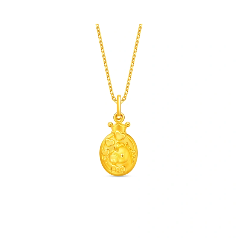 999 Gold pendant
