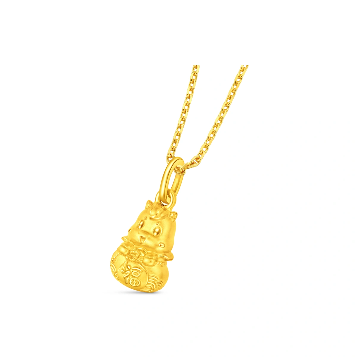 福袋馬999足金工藝精品吊墜