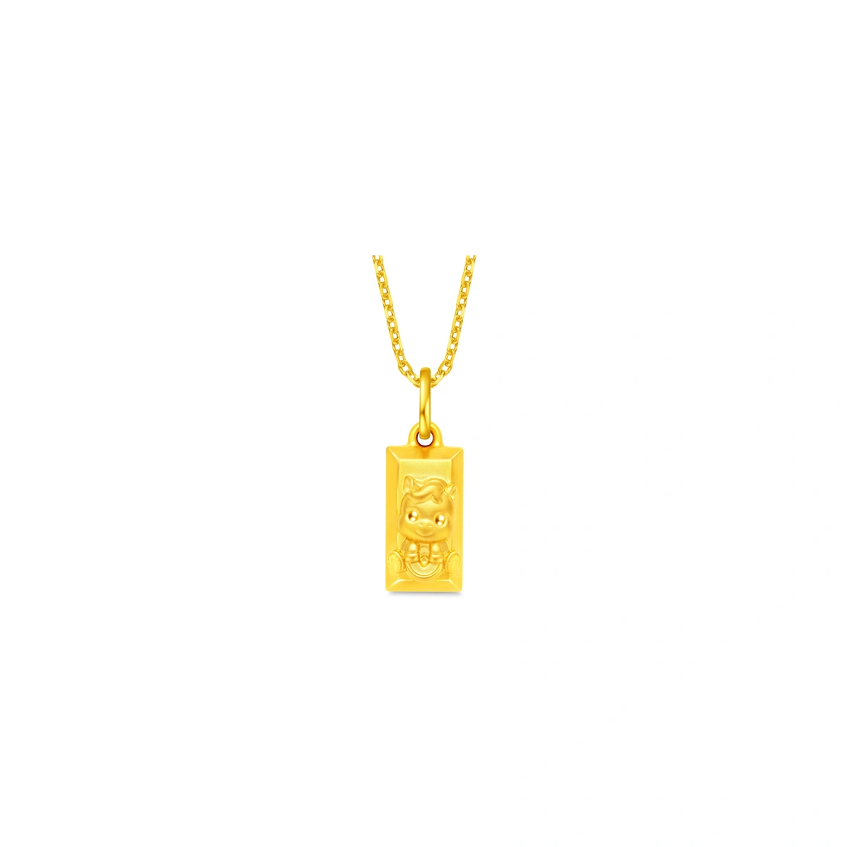 Gold Brick 999 Gold pendant