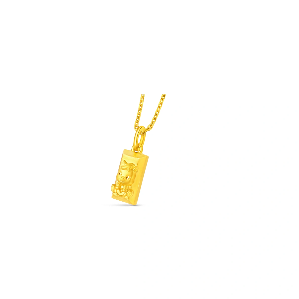 Gold Brick 999 Gold pendant