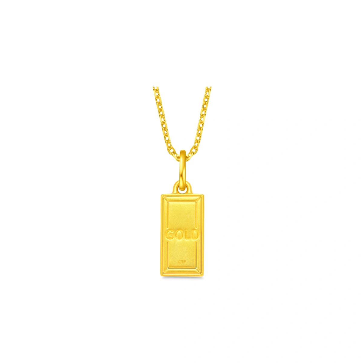 Gold Brick 999 Gold pendant