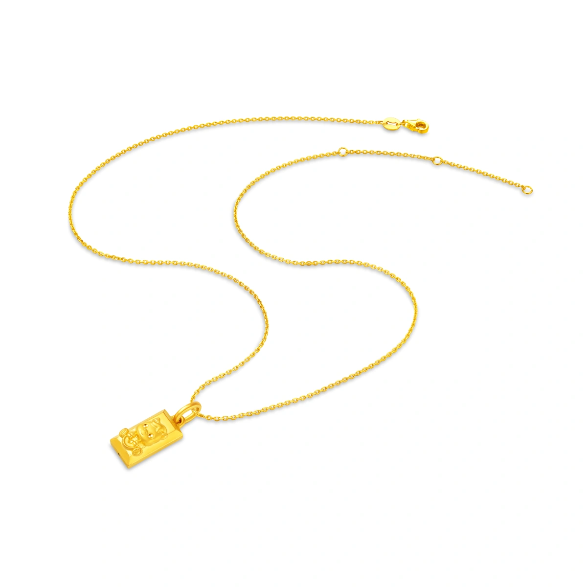 Gold Brick 999 Gold pendant