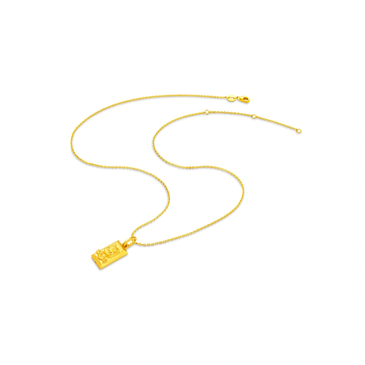 小金磚999足金工藝精品吊墜