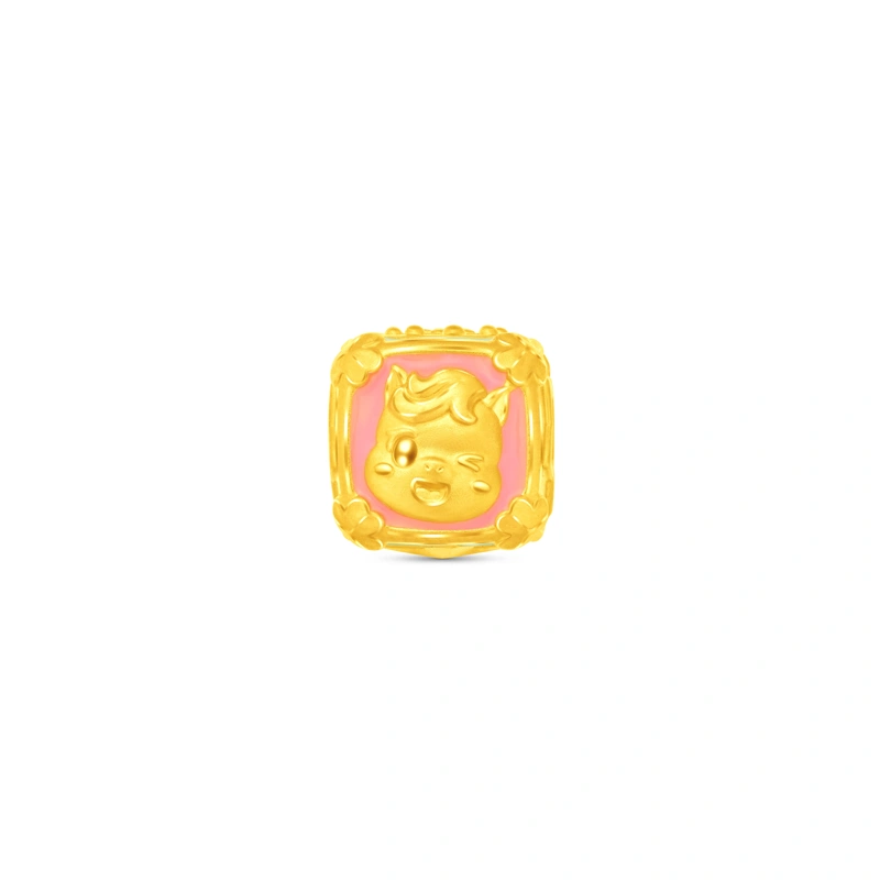 999 Gold charm