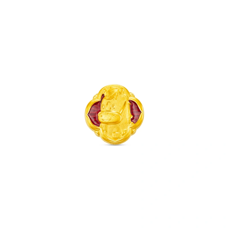 999 Gold charm