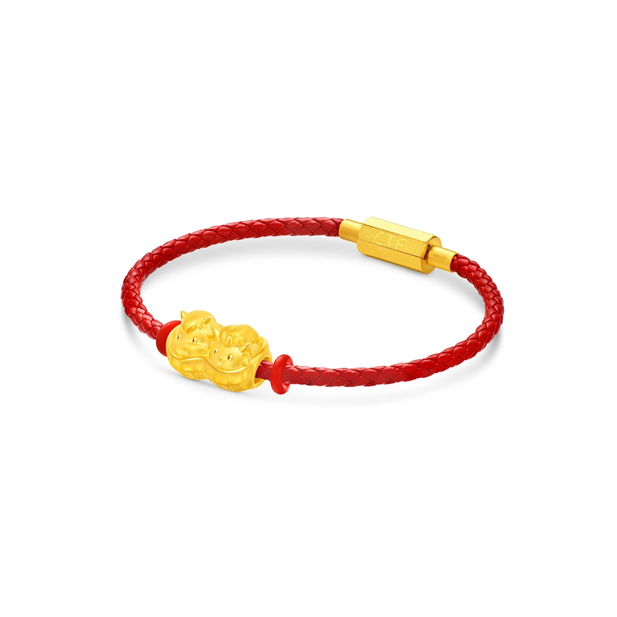 馬與羊花生999足金工藝精品串飾