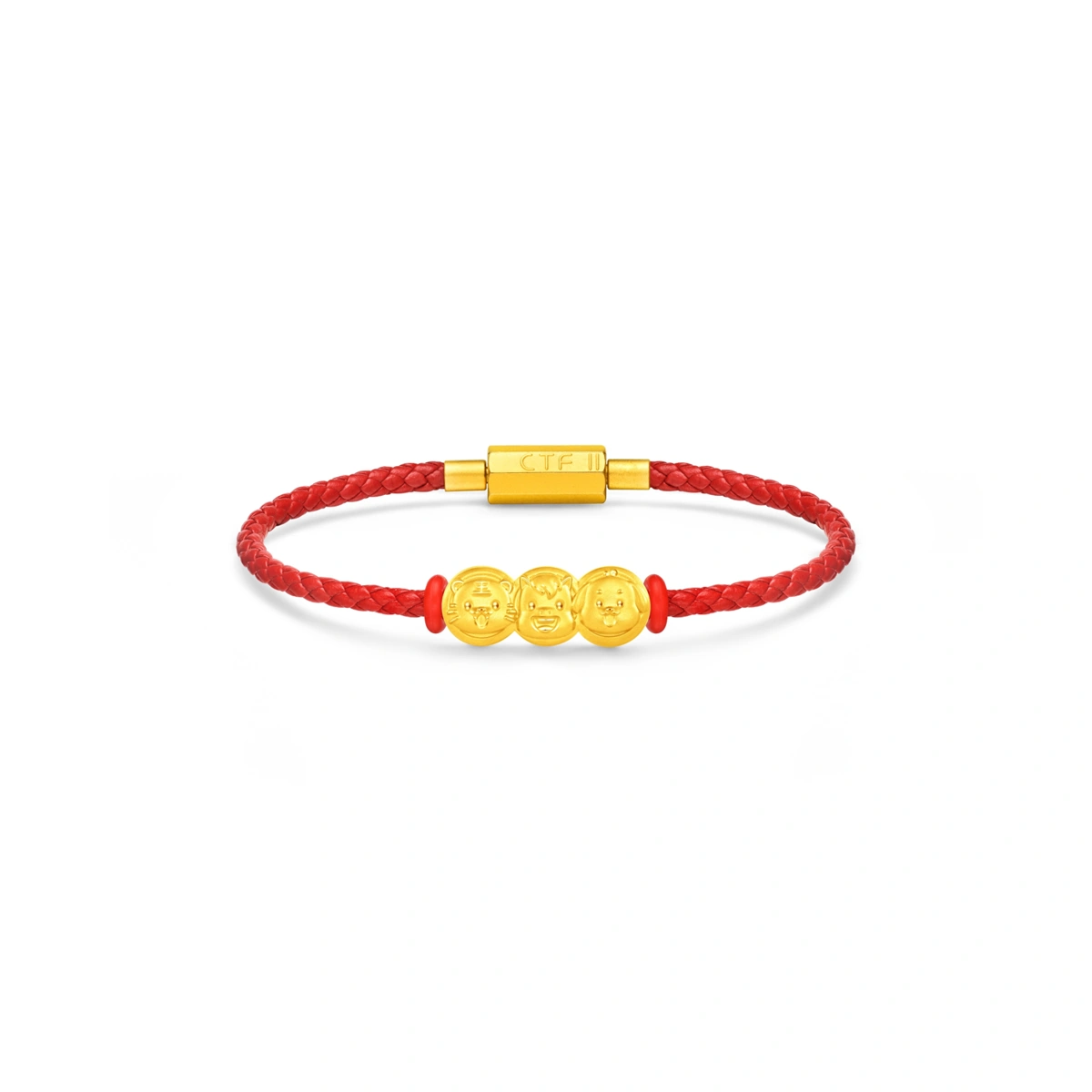 Tiger-Horse & Dog 999 Gold charm