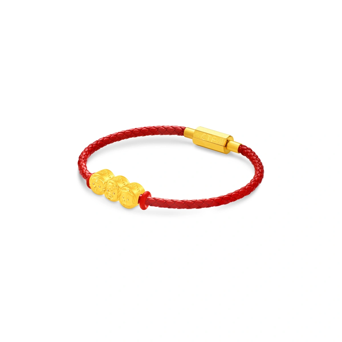 Tiger-Horse & Dog 999 Gold charm