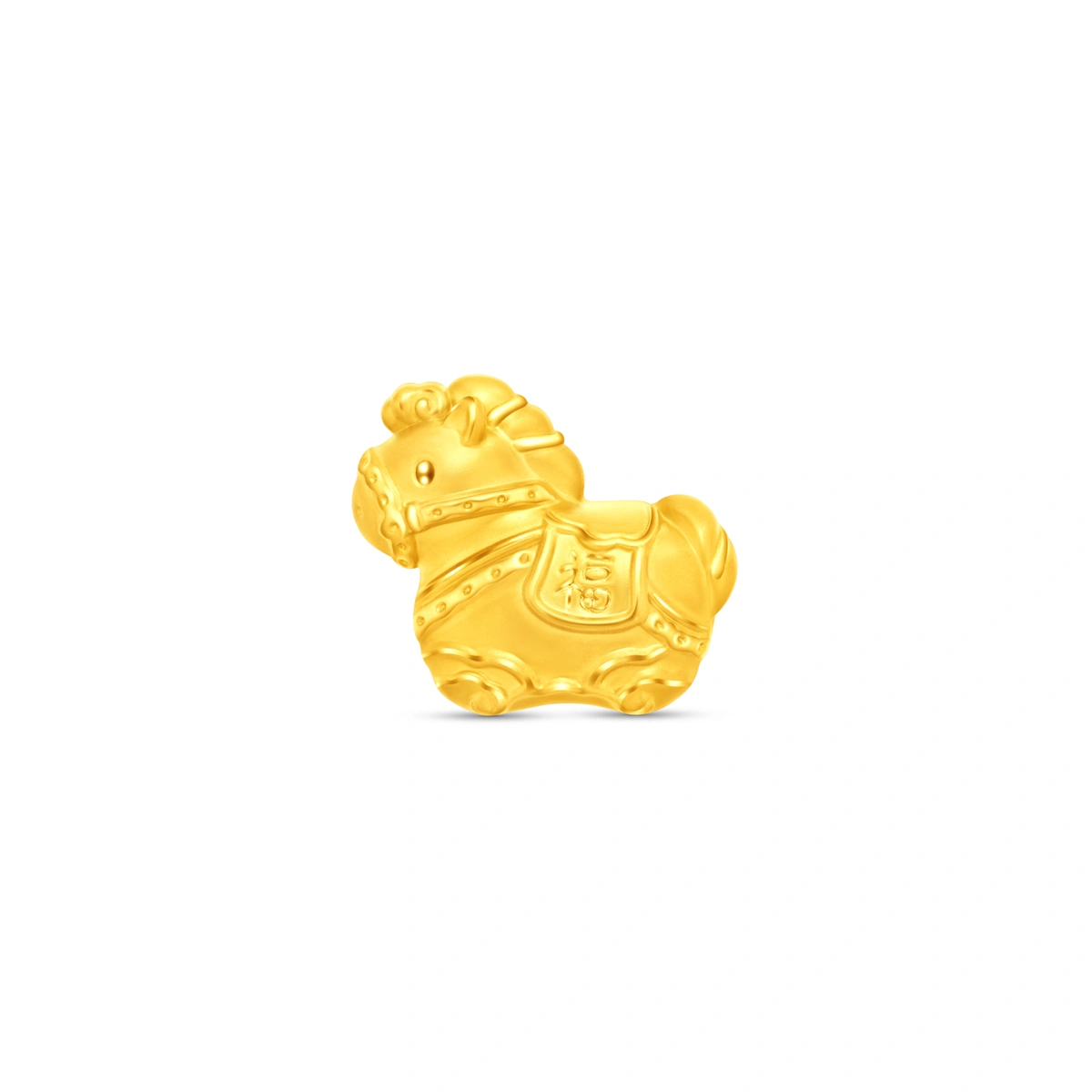 Fortune Horse 999 Gold charm