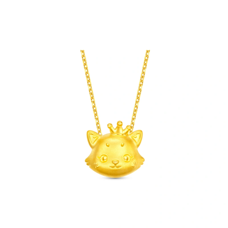 Cat 999 Gold charm