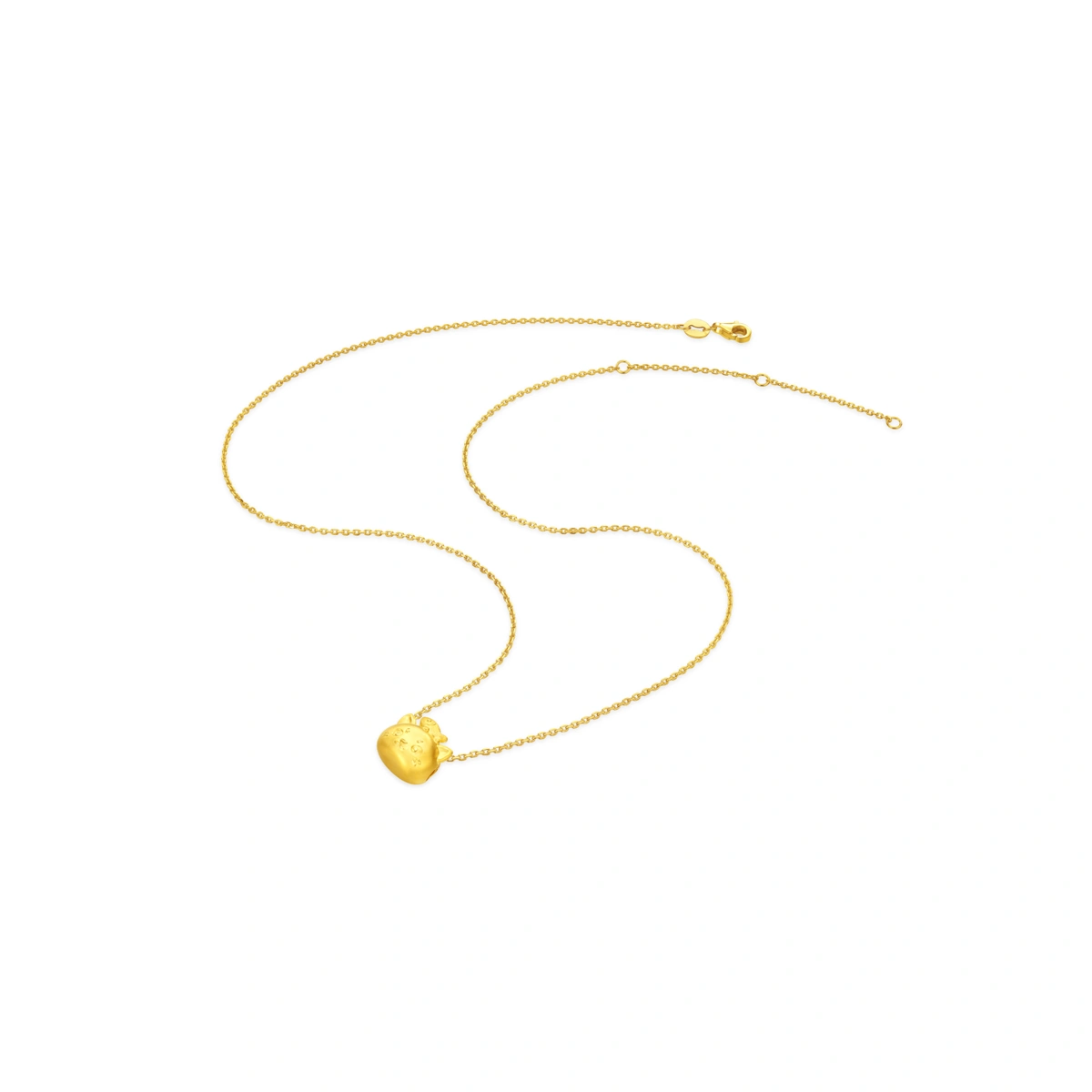 Fish & Cat 999 Gold charm