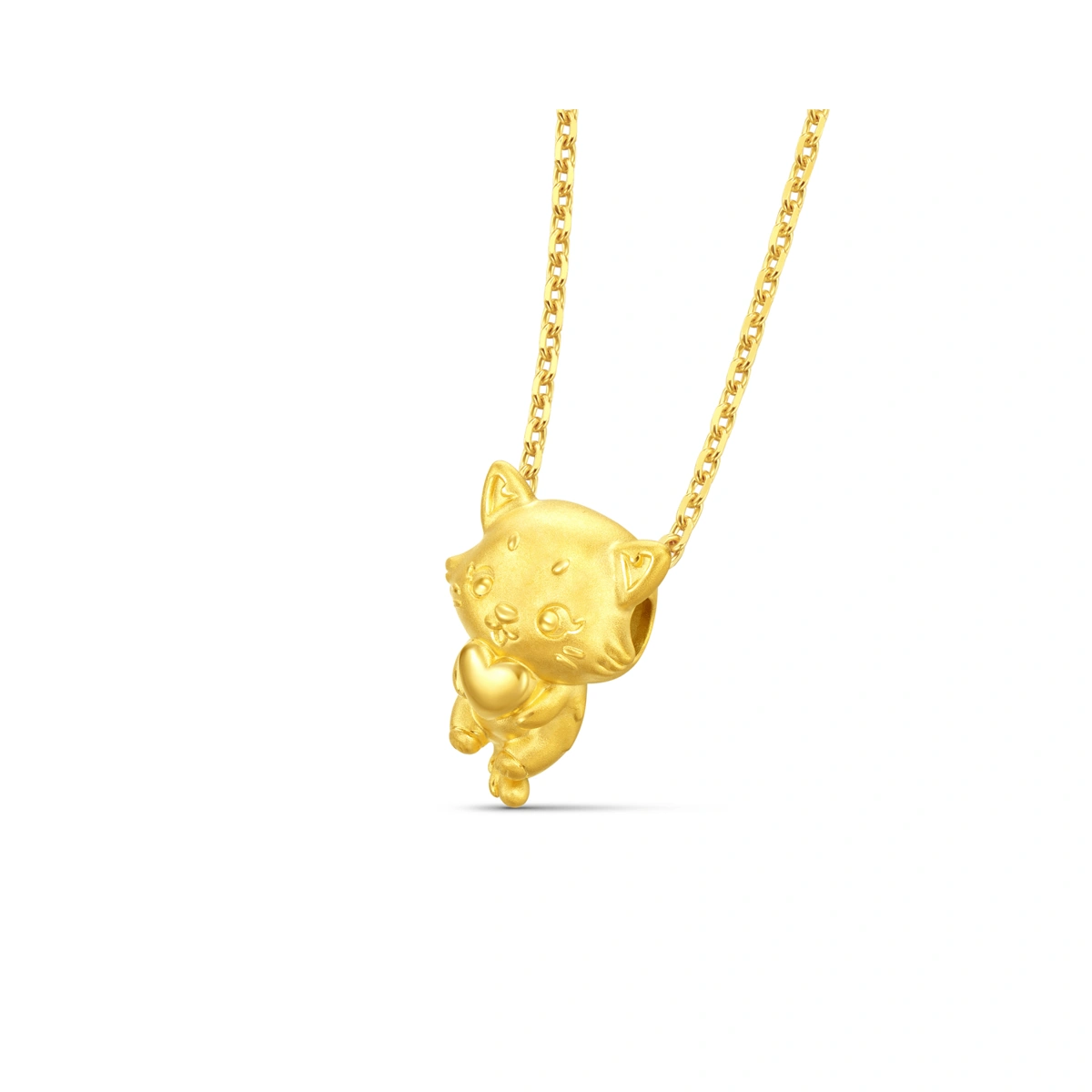 Cat 999 Gold charm