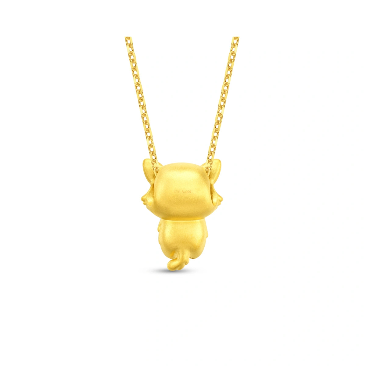 Cat 999 Gold charm