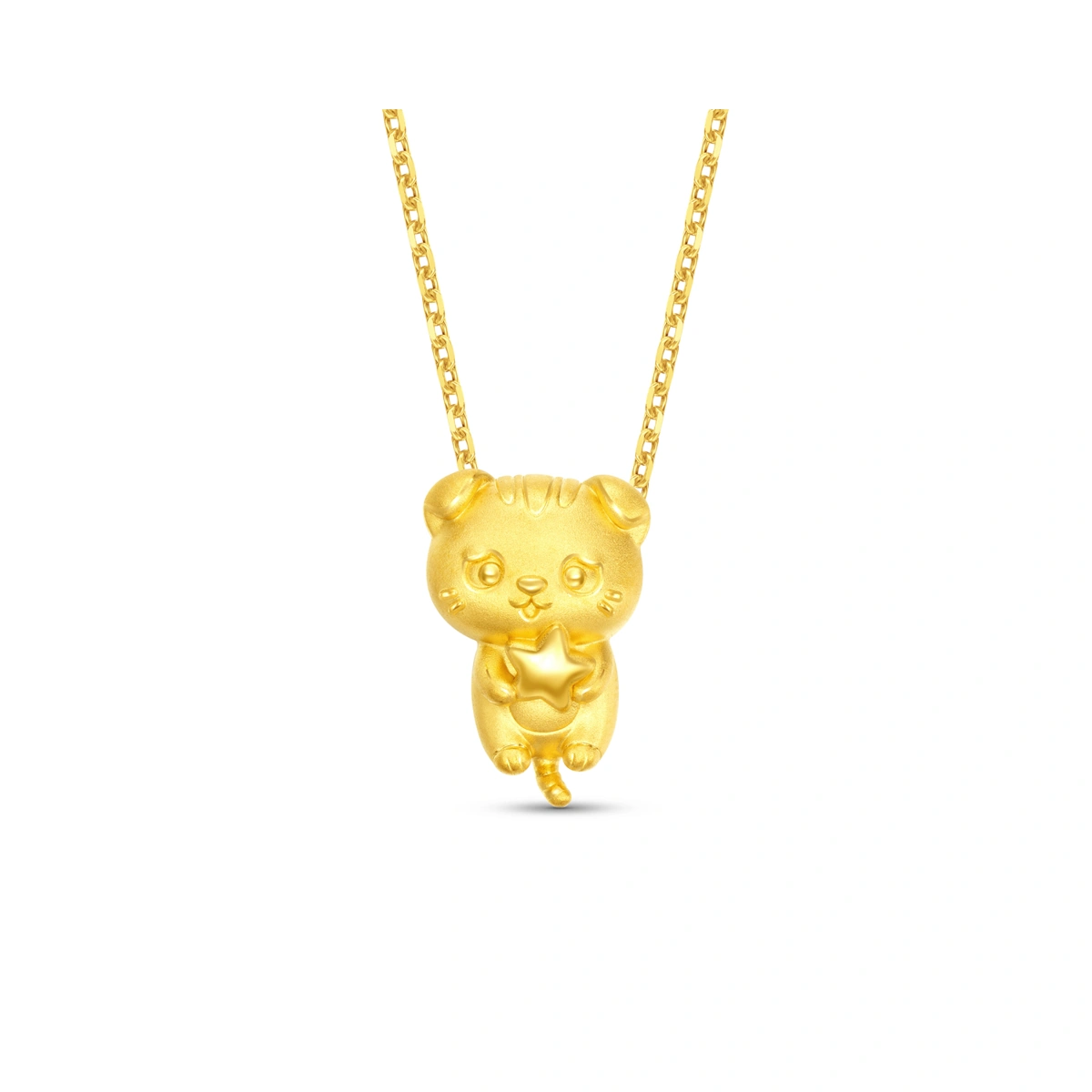 Cat 999 Gold charm