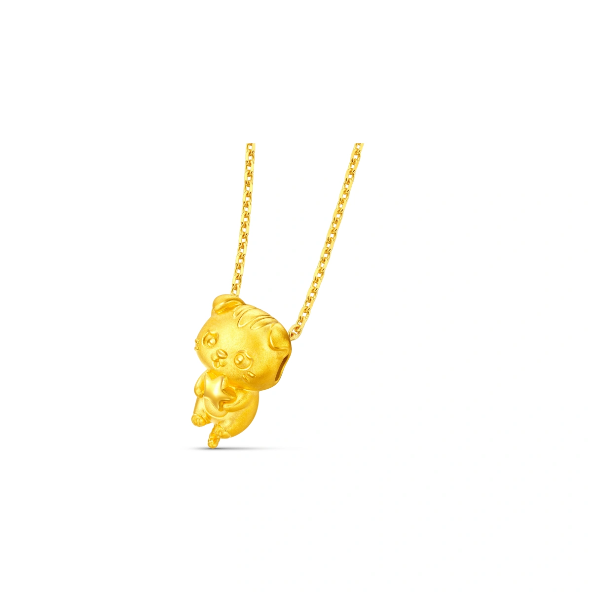 Cat 999 Gold charm