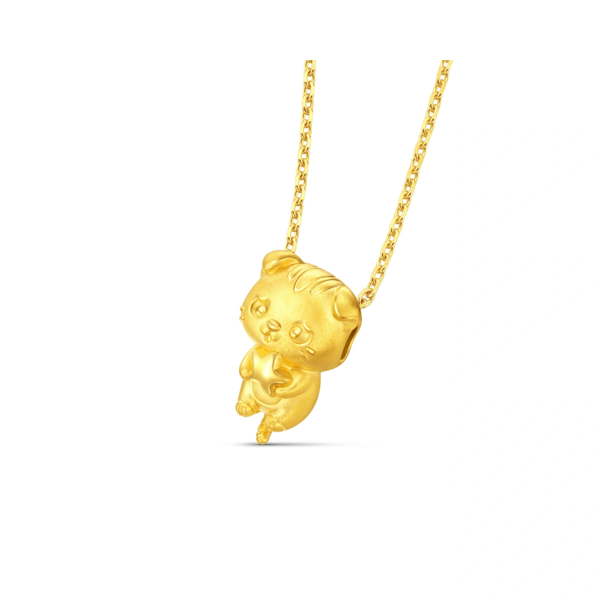 Cat 999 Gold charm