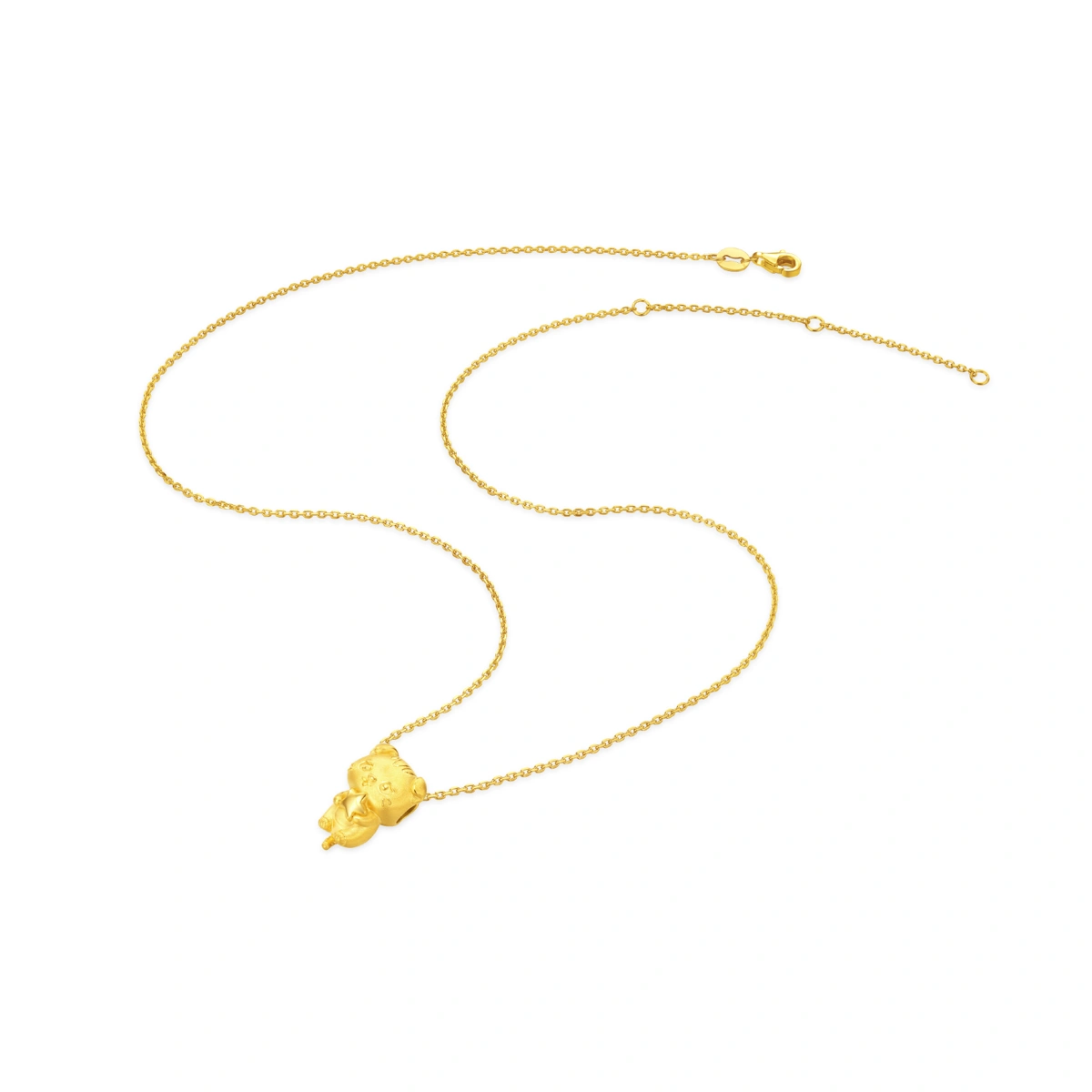 Cat 999 Gold charm