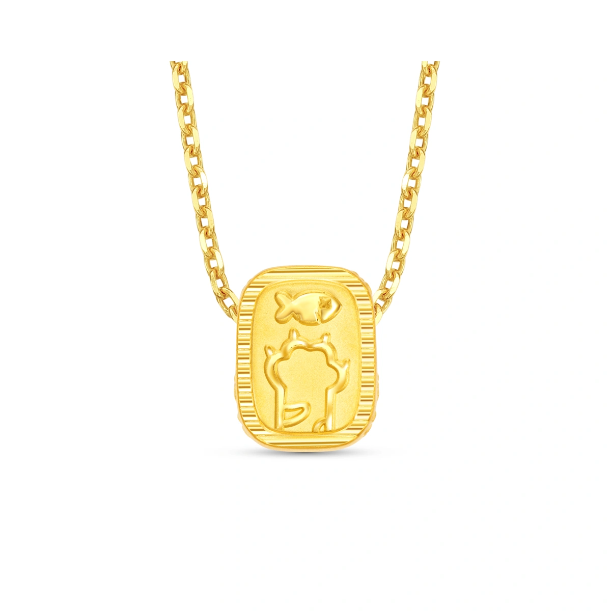 健康貓999足金工藝精品串飾