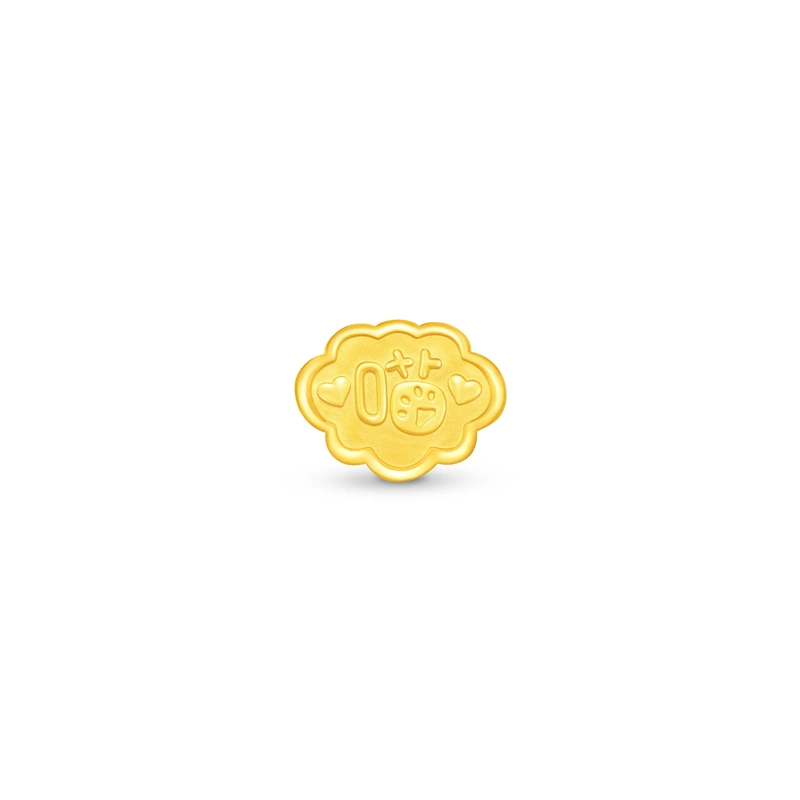 Fortune Cat 999 Gold charm
