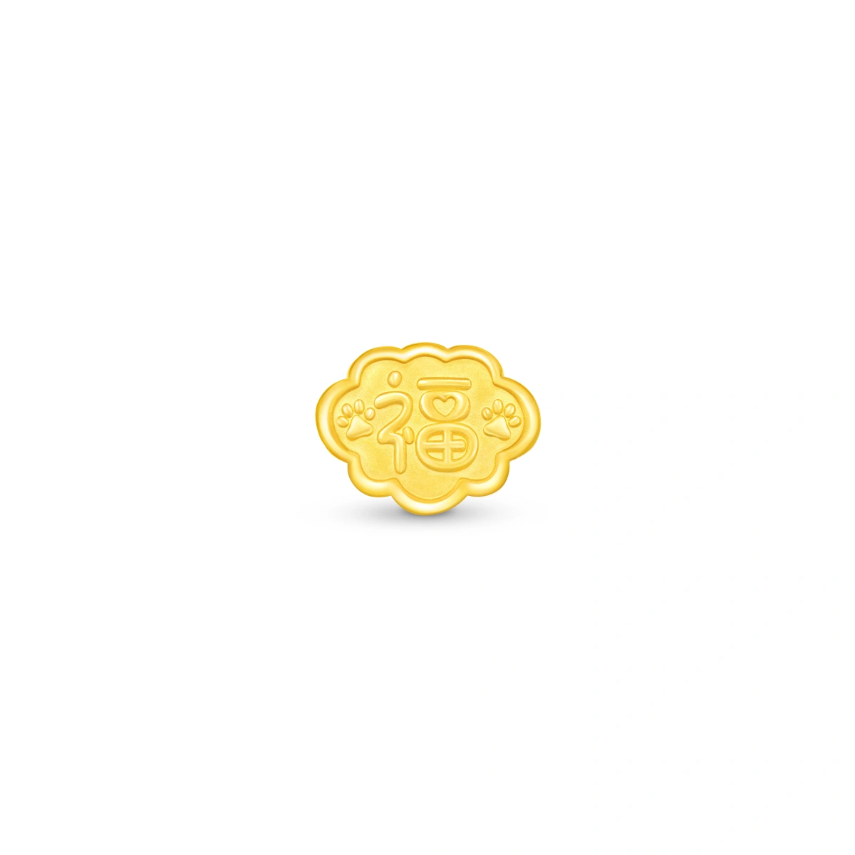 Fortune Cat 999 Gold charm