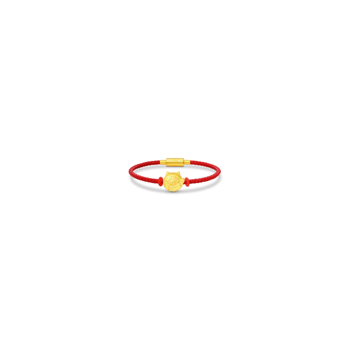 Fortune Cat 999 Gold charm