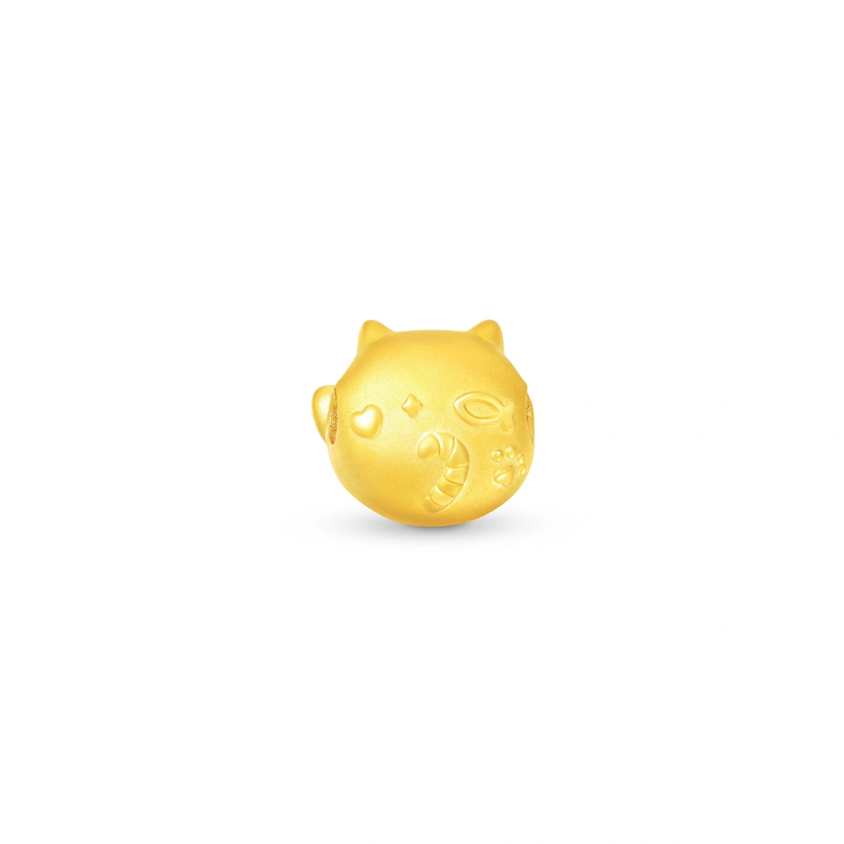 Fortune Cat 999 Gold charm