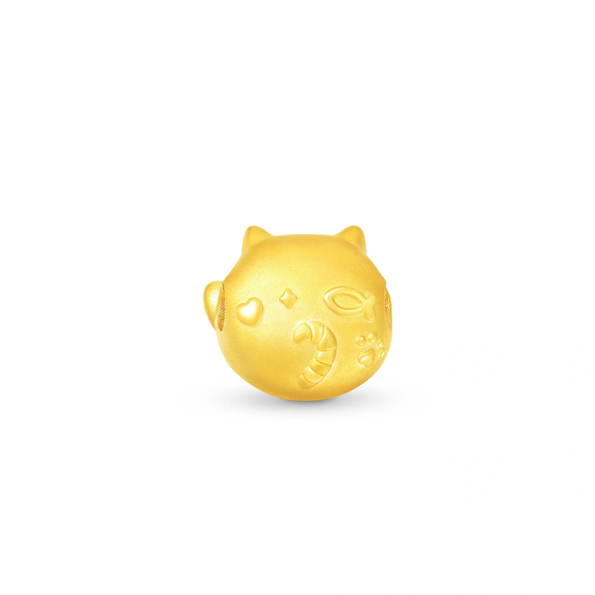 Fortune Cat 999 Gold charm