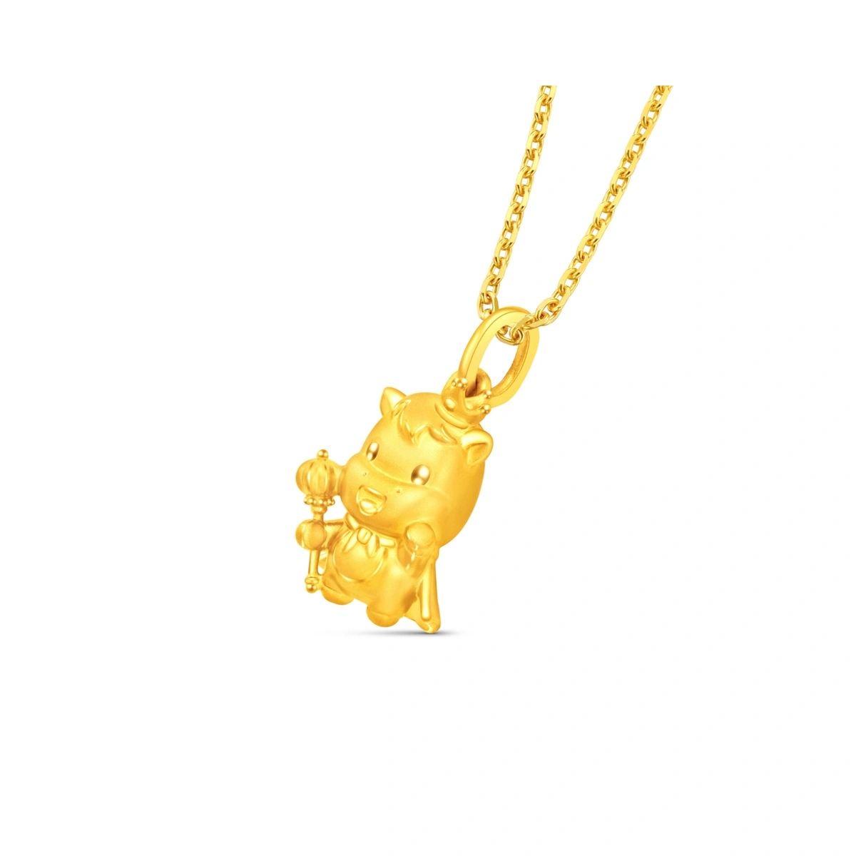 皇冠馬999足金工藝精品吊墜