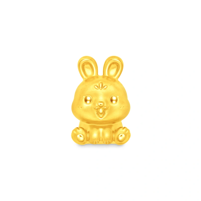 999 Gold charm