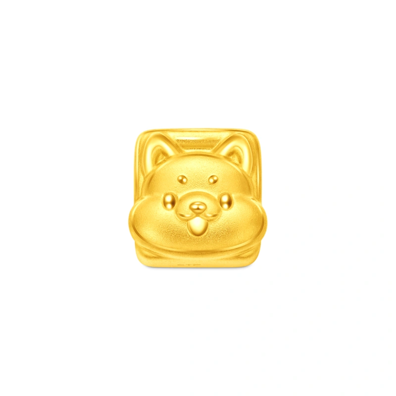 999 Gold charm