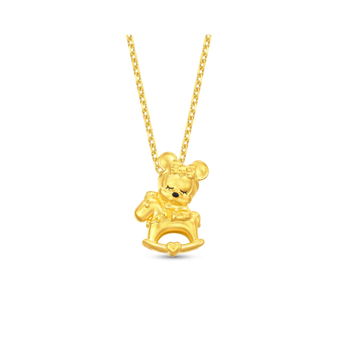 木馬米妮寶寶999足金工藝精品吊墜