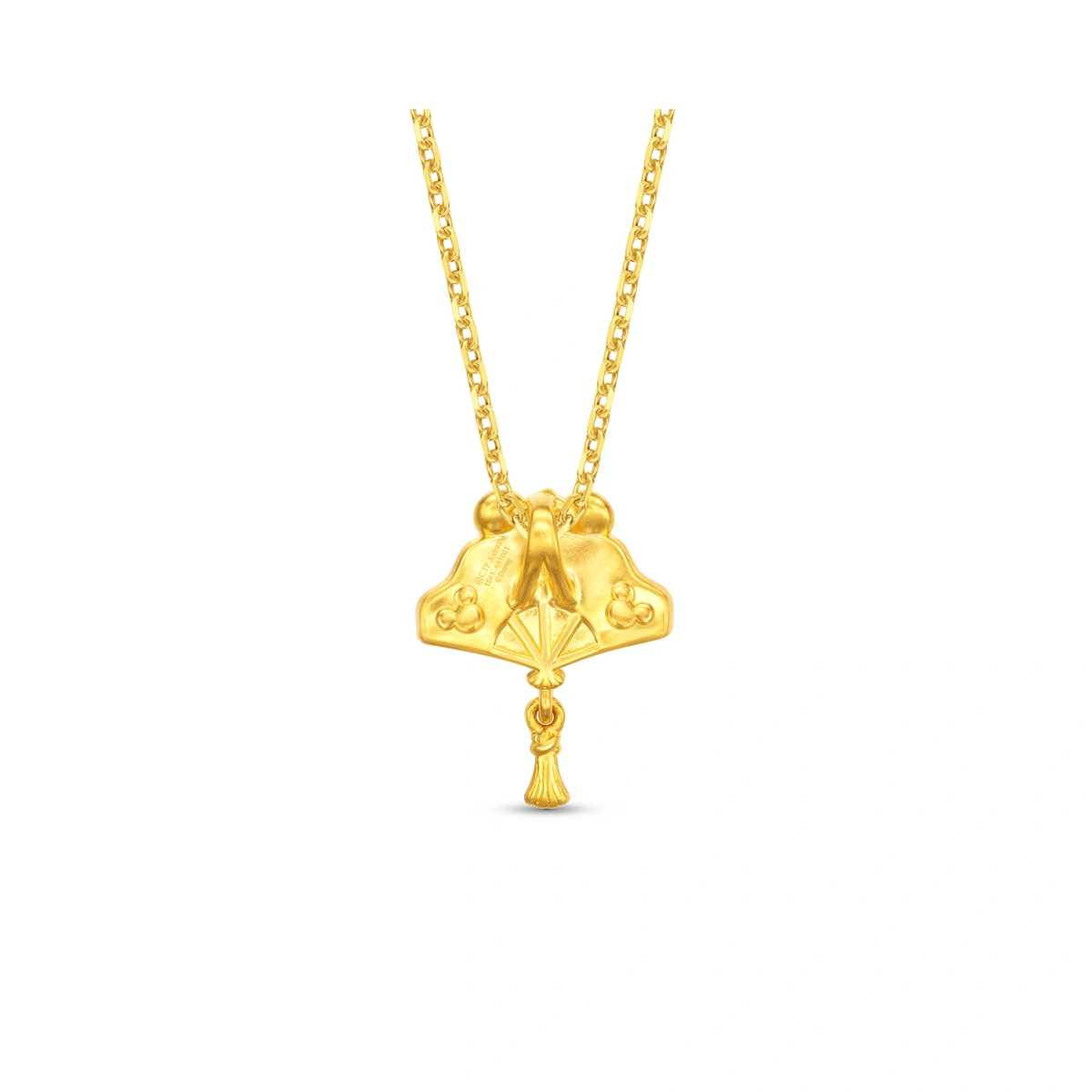 扇形米奇999足金工藝精品吊墜