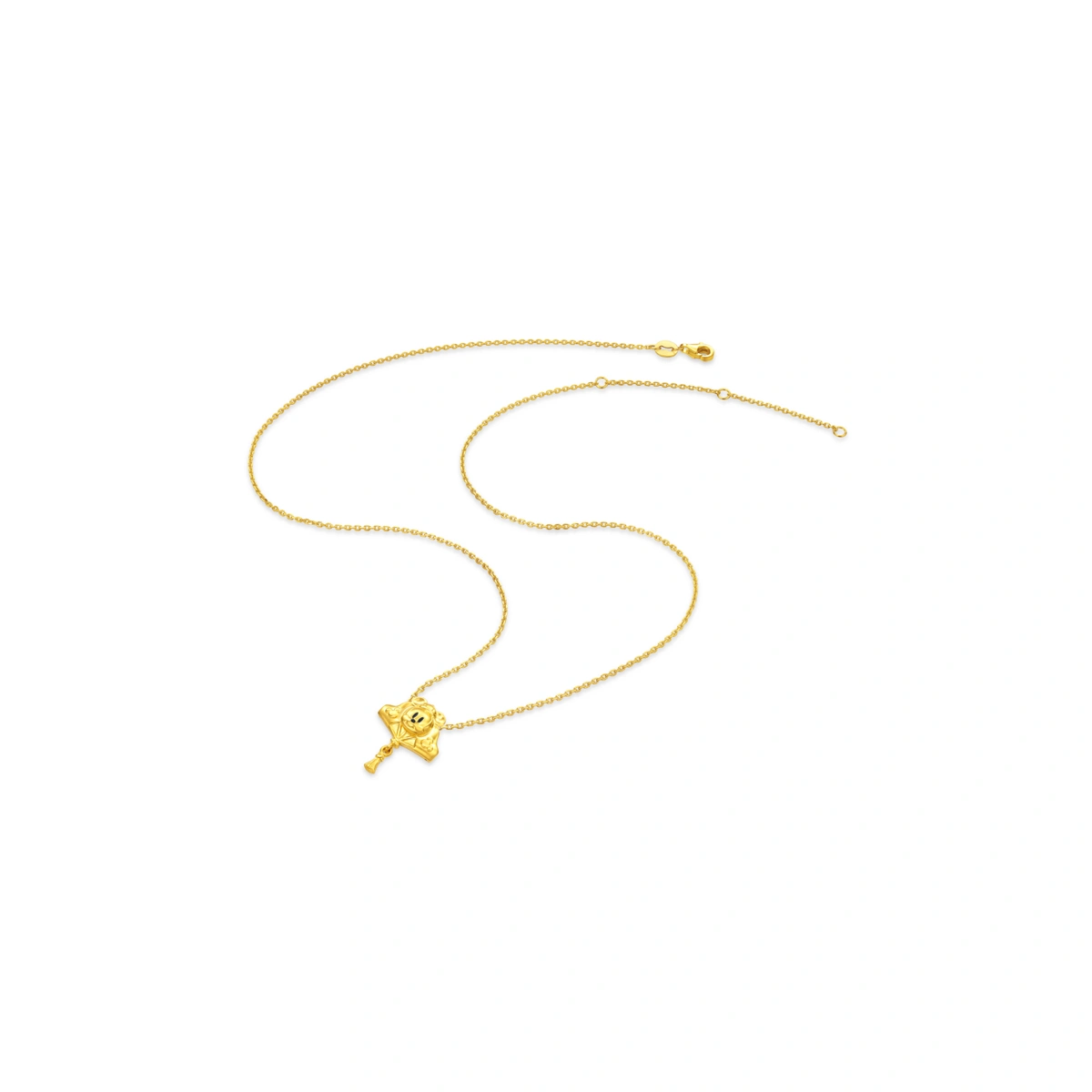 扇形米奇999足金工藝精品吊墜