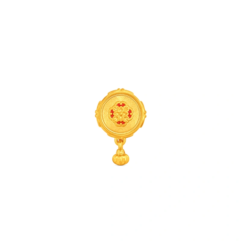 999 Gold charm