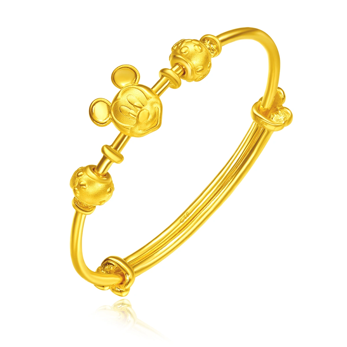 Mickey Mouse 999 Gold bangle