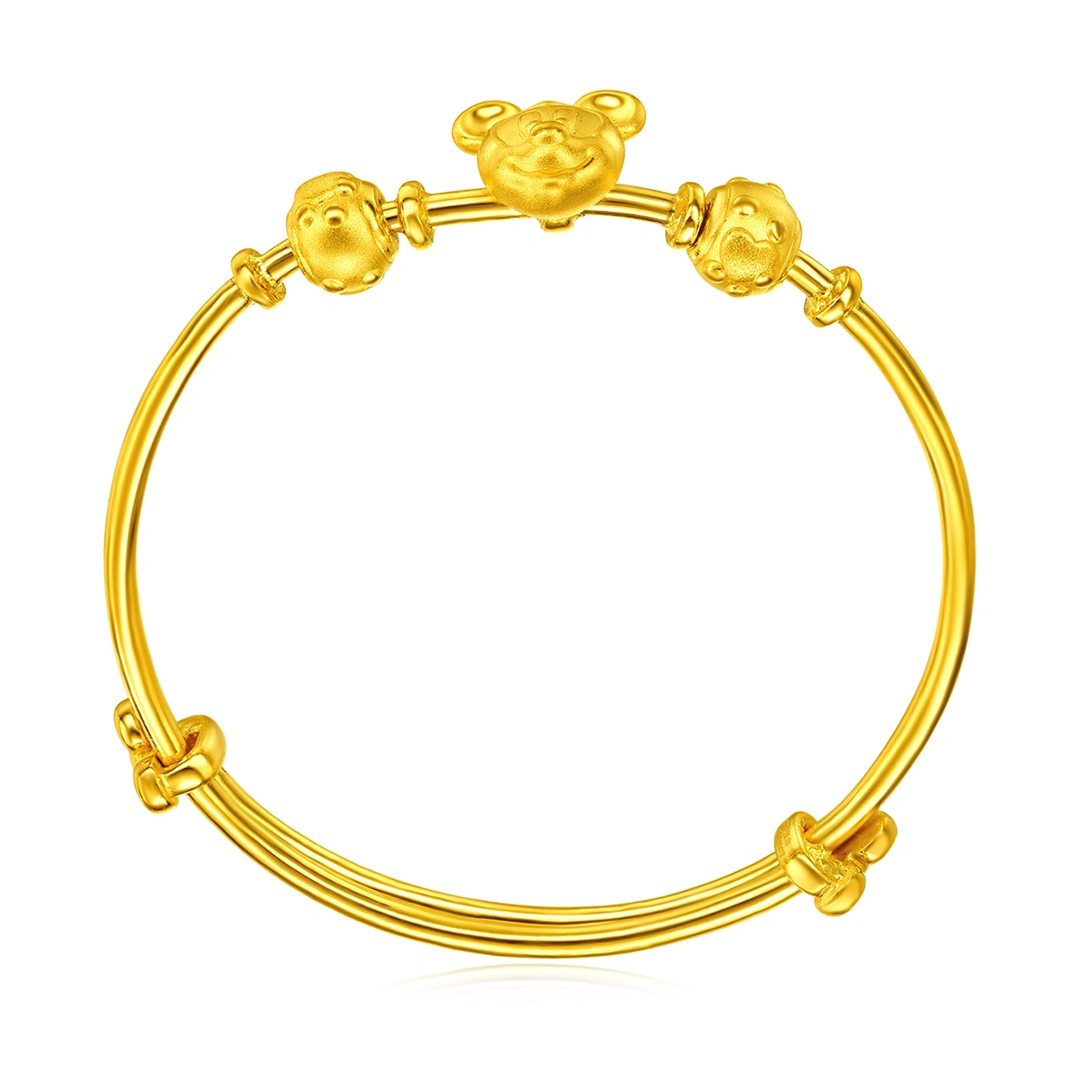 Mickey Mouse 999 Gold bangle