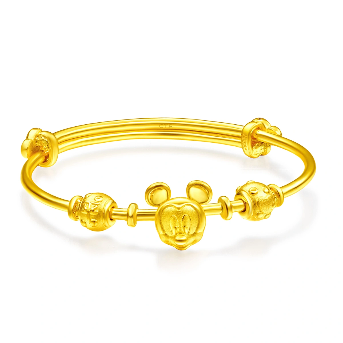 Mickey Mouse 999 Gold bangle