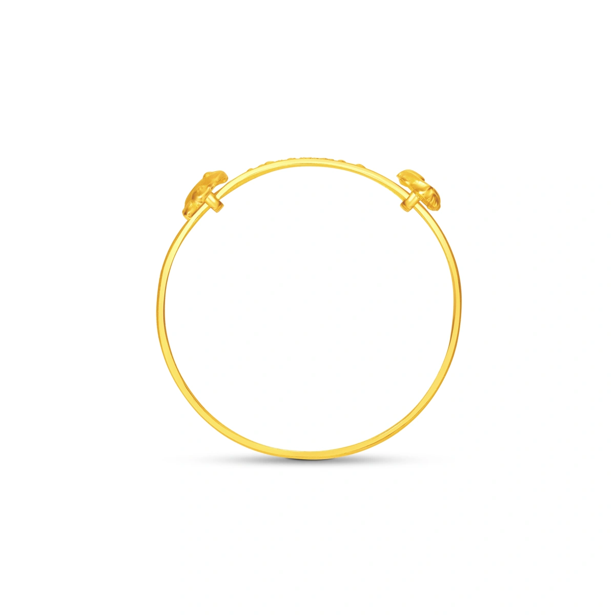 Panda Twin Cubs 999 Gold Baby bangle